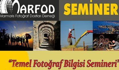 8 Mayıs 2019 Çarşamba günü başlayacak olan seminer Armutalan Kültür Merkezi M.Kamil Dürüst Fotoğraf Evin de düzenlenecek.